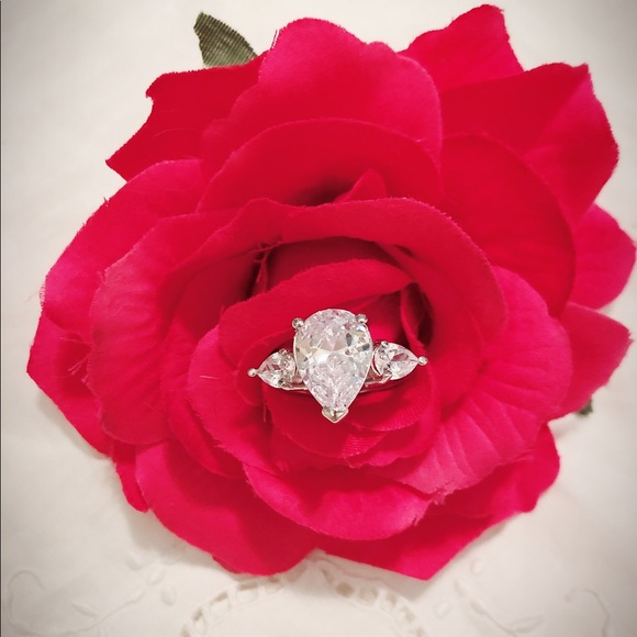 Jewelry - 🔥SALE🔥 5CT Pear Diamond Engagement Ring